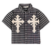WATSON HAVE FAITH BLACK SHORT SLEEVE FLANNEL SHIRT