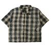 WATSON SPIDER WEB BLACK SHORT SLEEVE FLANNEL SHIRT