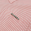 WATSON MULTI APPLIQUE PATCHWORK LIGHT PINK PINSTRIPE BUTTON DOWN SHIRT