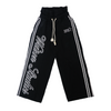 WATSON STUDIOS DOUBLE WAIST BLACK SWEATPANTS