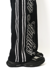 WATSON STUDIOS DOUBLE WAIST BLACK SWEATPANTS