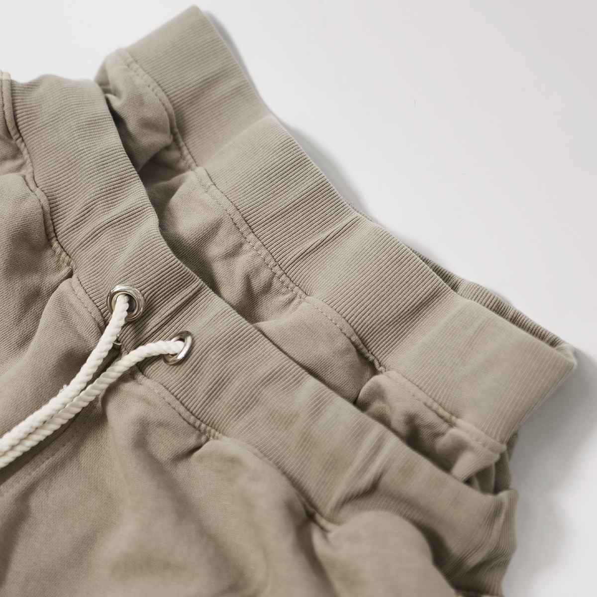Watson Studios Double Waist Oat Sweatpants, beige and white sweatpants – alternate view 6