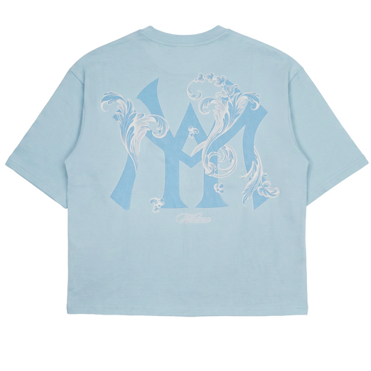 WATSON SINGLE STITCHED EMBROIDERED LOGO SKY BLUE TSHIRT