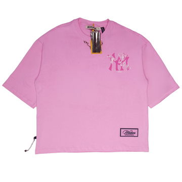 WATSON SINGLE STITCHED EMBROIDERED LOGO PINK TSHIRT