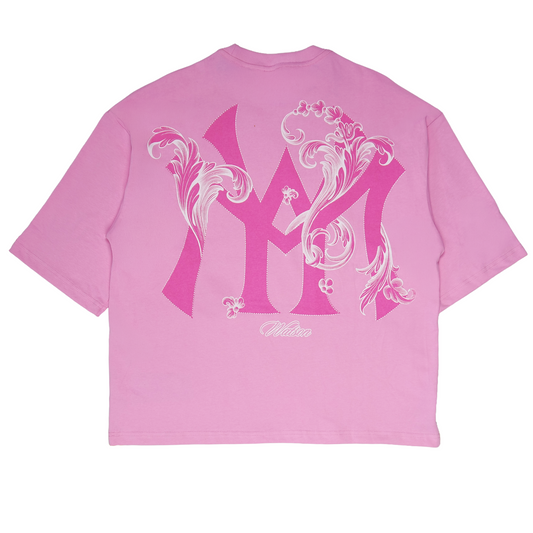 WATSON SINGLE STITCHED EMBROIDERED LOGO PINK TSHIRT