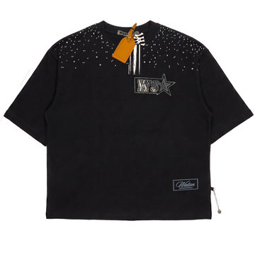 WATSON STUDIOS PLATE EMBELLISHED BLACK TSHIRT