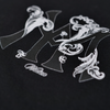 WATSON SINGLE STITCHED EMBROIDERED LOGO BLACK TSHIRT