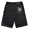 WATSON STARBURST BLACK DENIM SHORTS