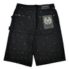 WATSON DANGEL STONES BLACK DENIM SHORTS