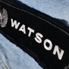 WATSON FLOWER STONES LIGHT BLUE DENIM SHORTS