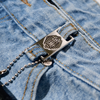 WATSON FLOWER STONES LIGHT BLUE DENIM SHORTS