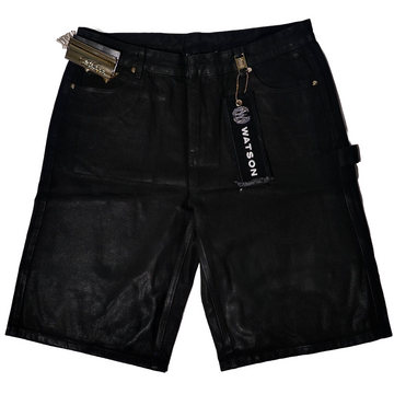 WATSON BLACK DENIM SHORTS