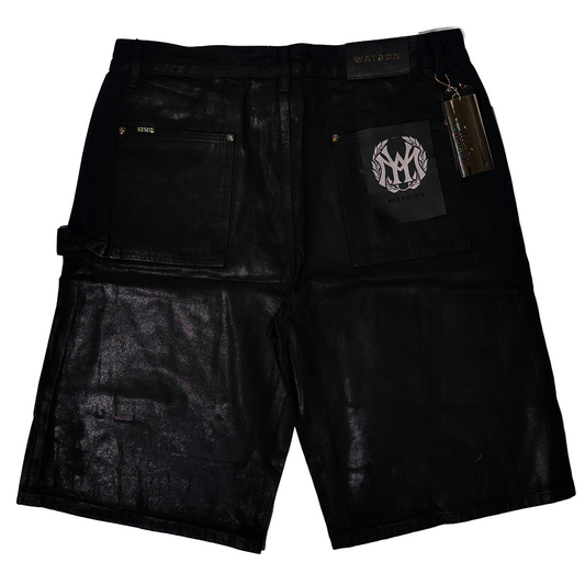 WATSON BLACK DENIM SHORTS