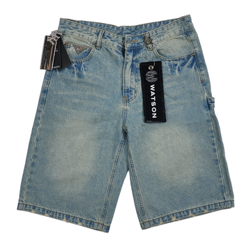 WATSON LIGHT BLUE WASH DENIM SHORTS