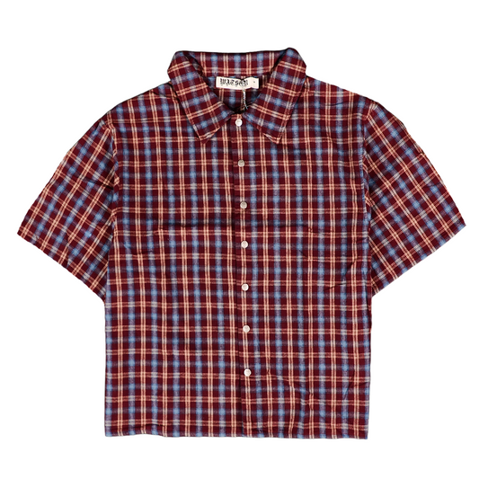 WATSON LOVE THY ENEMY SHORT SLEEVE FLANNEL SHIRT