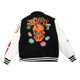 WATSON DEGENERATE GAMBLER VARSITY JACKET (BLACK)