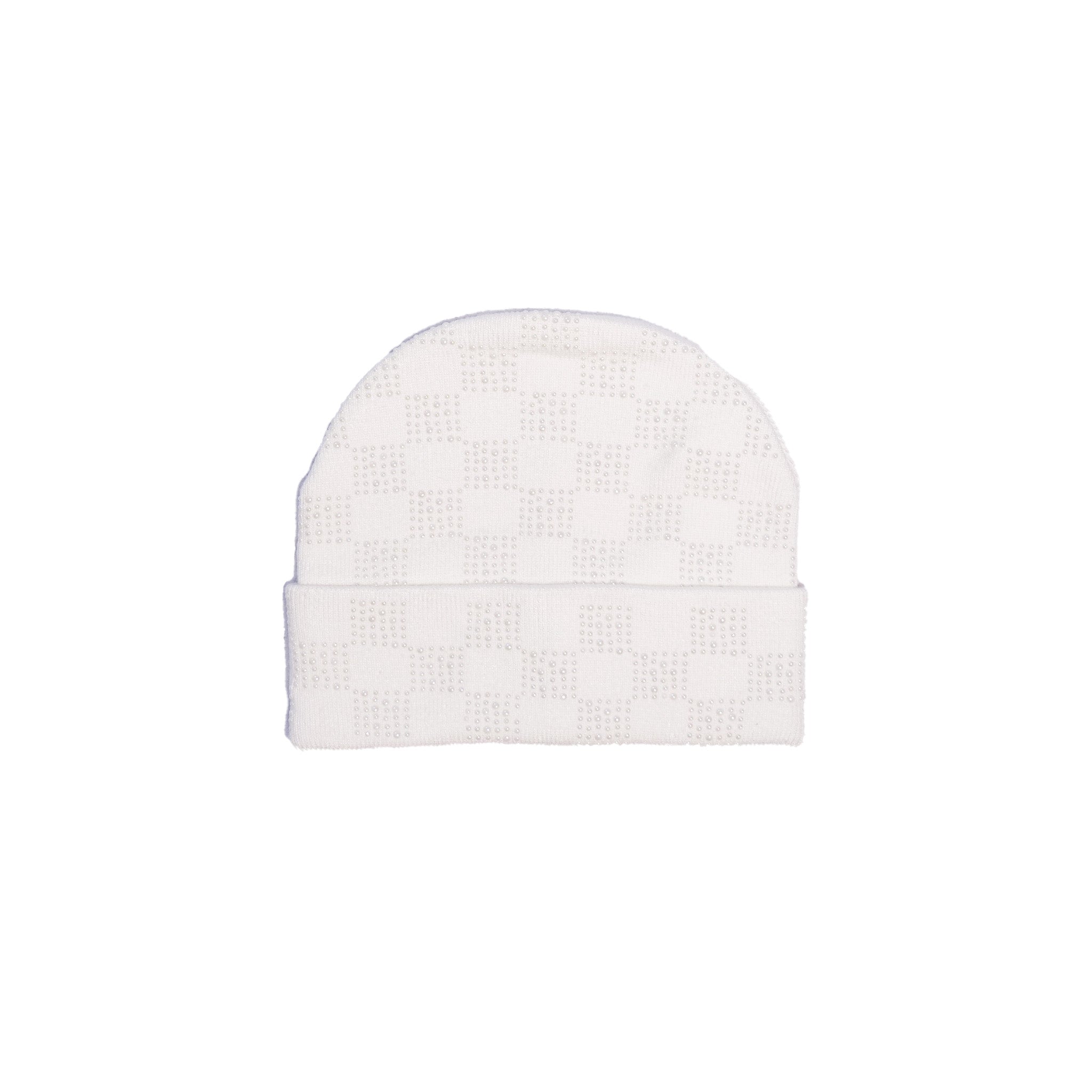 WATSON CHECKERED PEARL BEANIE HAT (BEIGE) – All Star Elite