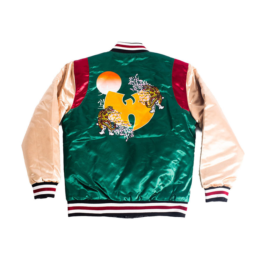 YOUTH WU TANG SATIN JACKET OLIVE
