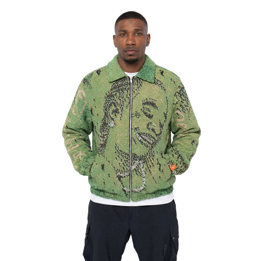 YOUNG THUG TAPESTRY WORK JACKET (GREEN)