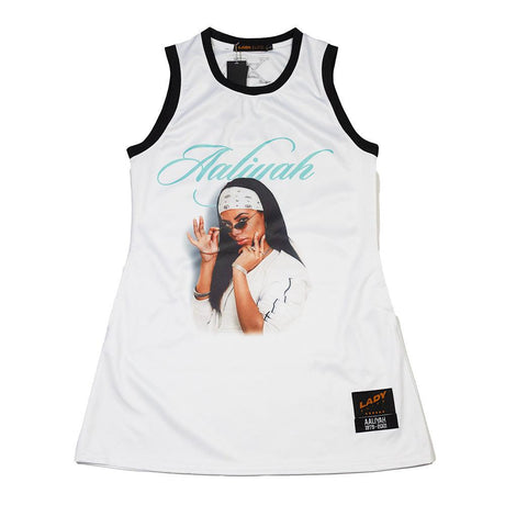 AALIYAH 4 PAGE LETTER JERSEY DRESS - Allstarelite.com
