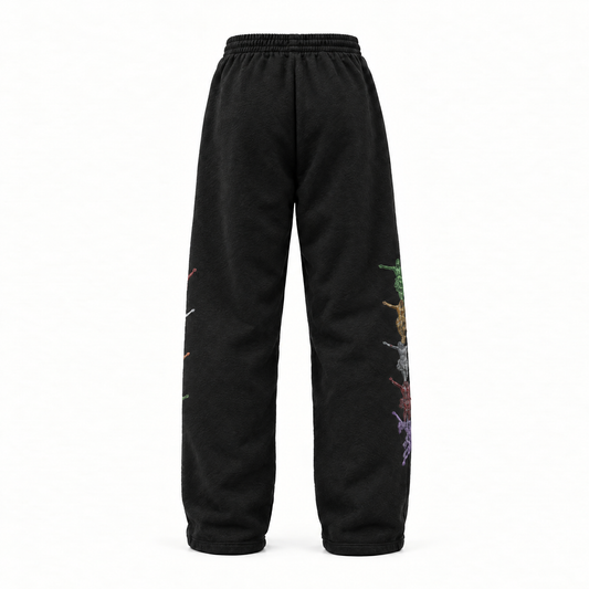 CRUCIFIX SWEATPANTS (BLACK)