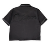 WATSON ROPE EMBELLISHED COLLAR BLACK BUTTON SHIRT