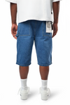 WATSON MULTI PATCH LIGHT BLUE DENIM SHORTS