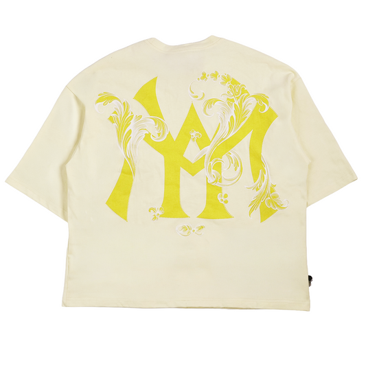 WATSON SINGLE STITCHED EMBROIDERED LOGO CREAM TSHIRT
