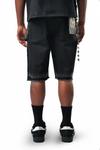 WATSON PEARL BLACK DENIM SHORTS
