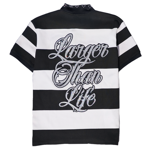 WATSON RUGBY POLO (BLACK/WHITE)