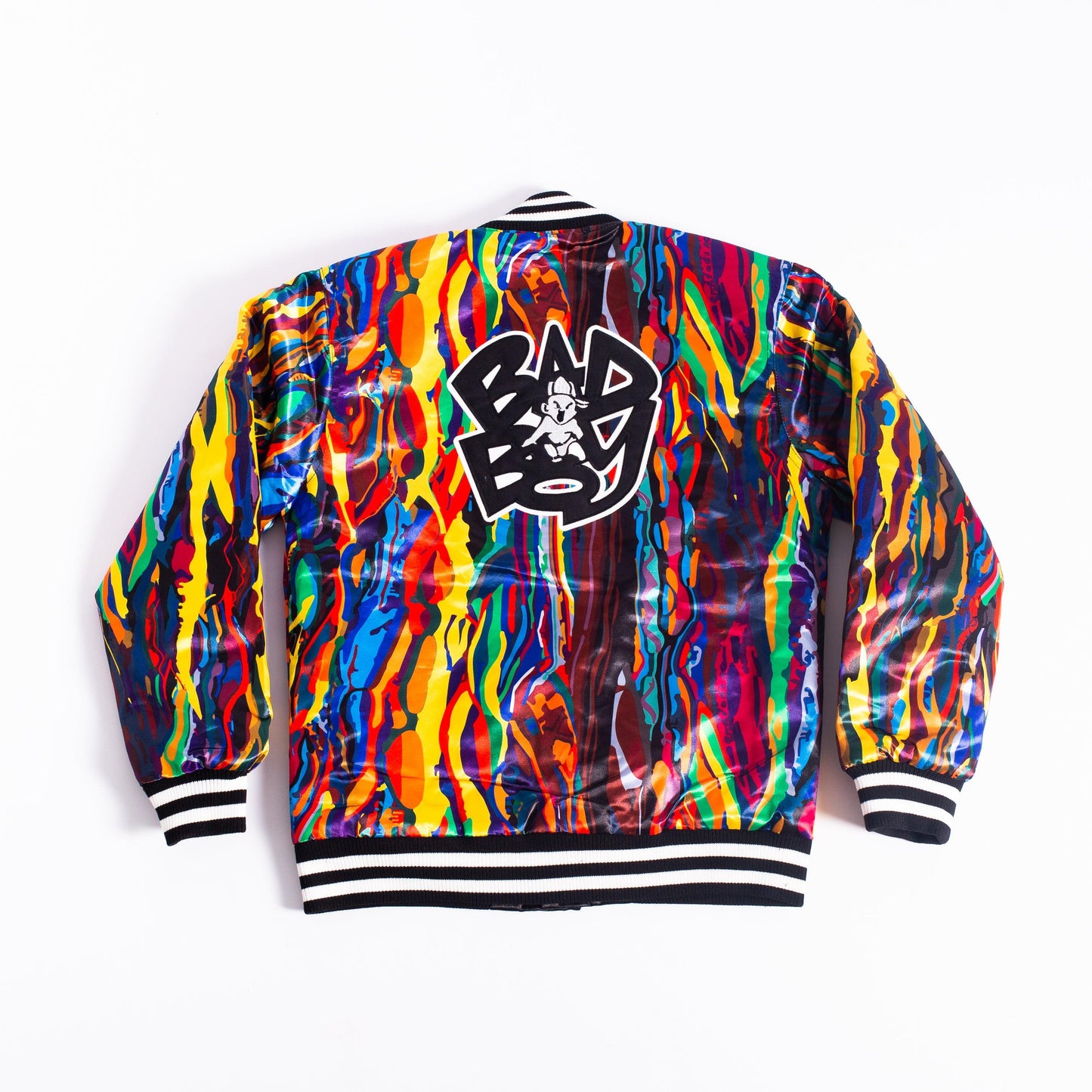 BADBOY SWEATER SATIN JACKET MULTICOLOR - Allstarelite.com