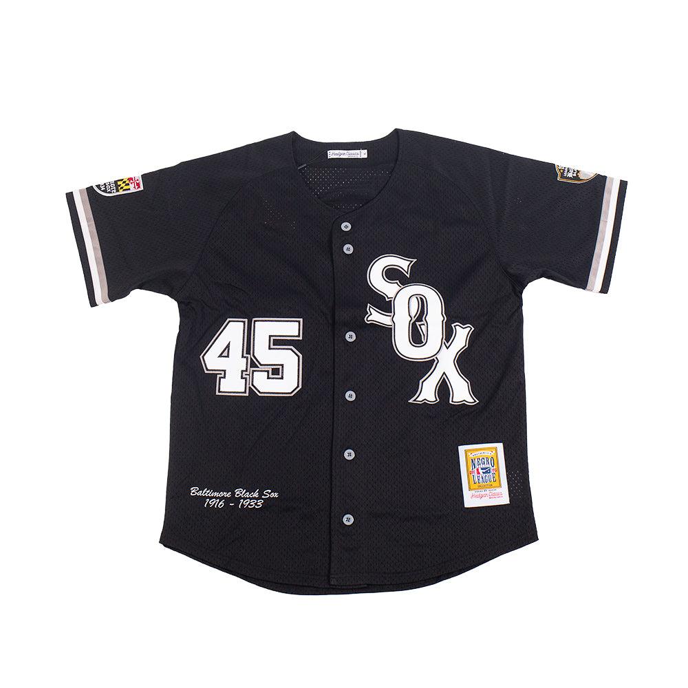 BALTIMORE BLACK SOX BUTTON DOWN BATTING PRACTICE JERSEY BLACK/GREY - Allstarelite.com