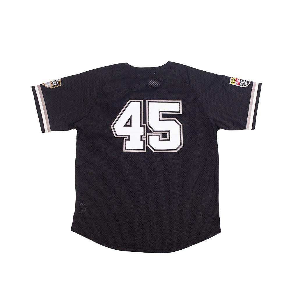 BALTIMORE BLACK SOX BUTTON DOWN BATTING PRACTICE JERSEY BLACK/GREY - Allstarelite.com