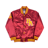 BEL-AIR ACADEMY WILL SMITH SATIN JACKET MAROON - Allstarelite.com