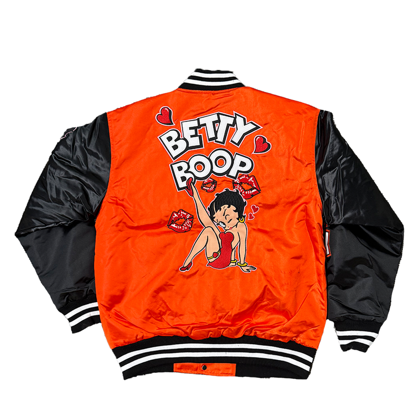 BETTY BOOP SATIN JACKET (BLACK)