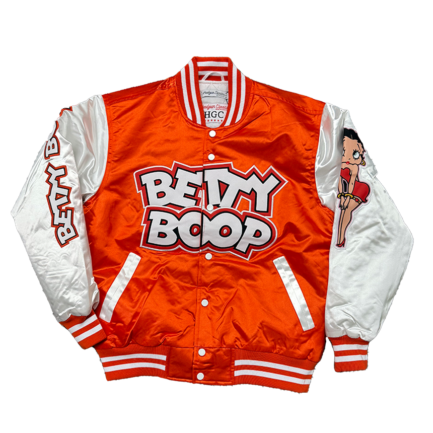 BETTY BOOP SATIN JACKET (WHITE)