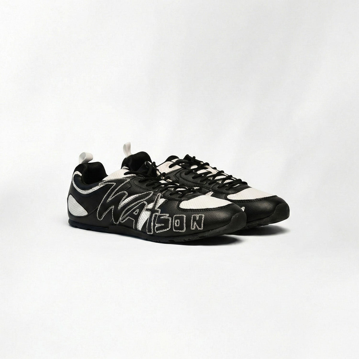 Watson Lopro low-top sneaker in Black White, black and white