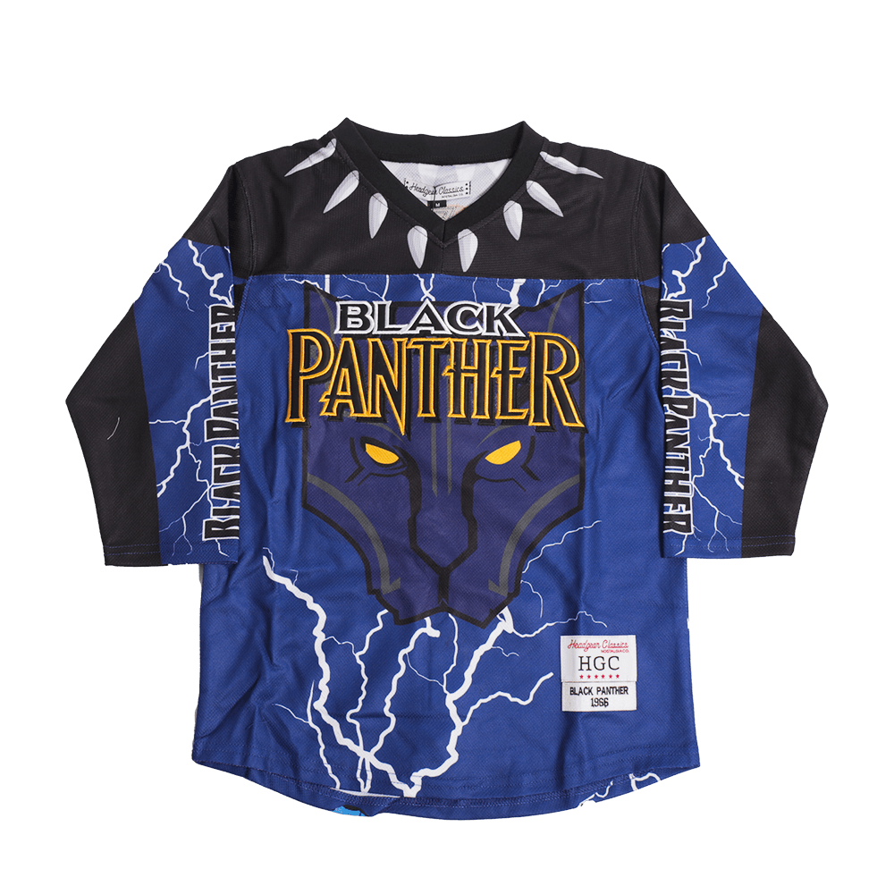BLACK PANTHER HOCKEY JERSEY IN PURPLE - Allstarelite.com
