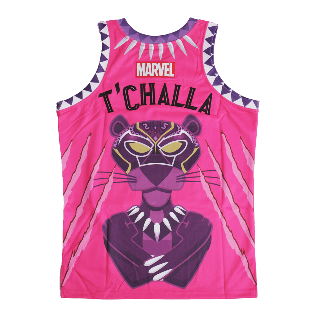 BLACK X PINK PANTHER BASKETBALL JERSEY PURPLE - Allstarelite.com