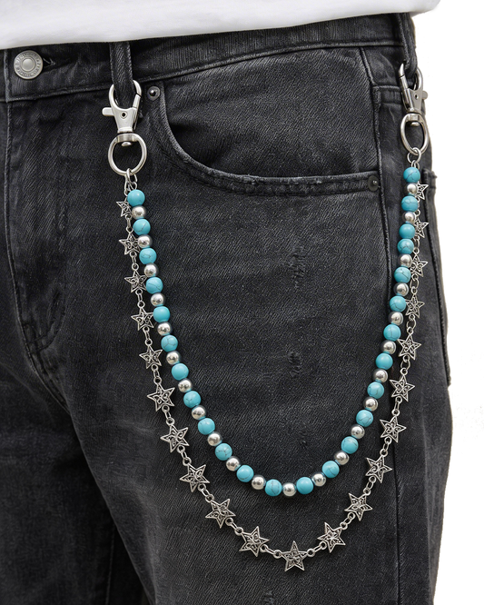 Blue Stars Pant Chain