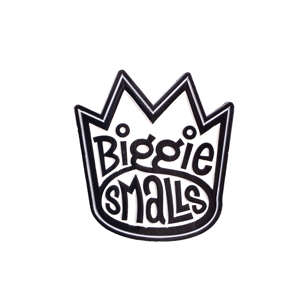 BLACK/WHITE BIGGIE SMALLS CROWN PIN - Allstarelite.com
