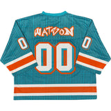 WATSON ATHLETIC DEPARTMENT CROPPED FOOTBALL JERSEY (TEAL)