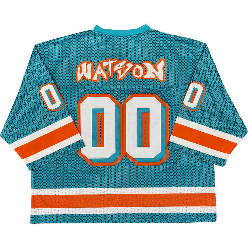 WATSON ATHLETIC DEPARTMENT CROPPED FOOTBALL JERSEY (TEAL)