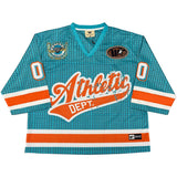 WATSON ATHLETIC DEPARTMENT CROPPED FOOTBALL JERSEY (TEAL)