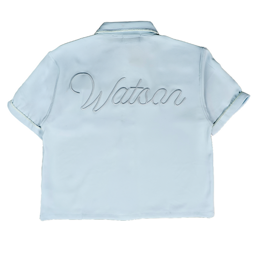WATSON ROPE EMBELLISHED COLLAR LIGHT BLUE BUTTON SHIRT