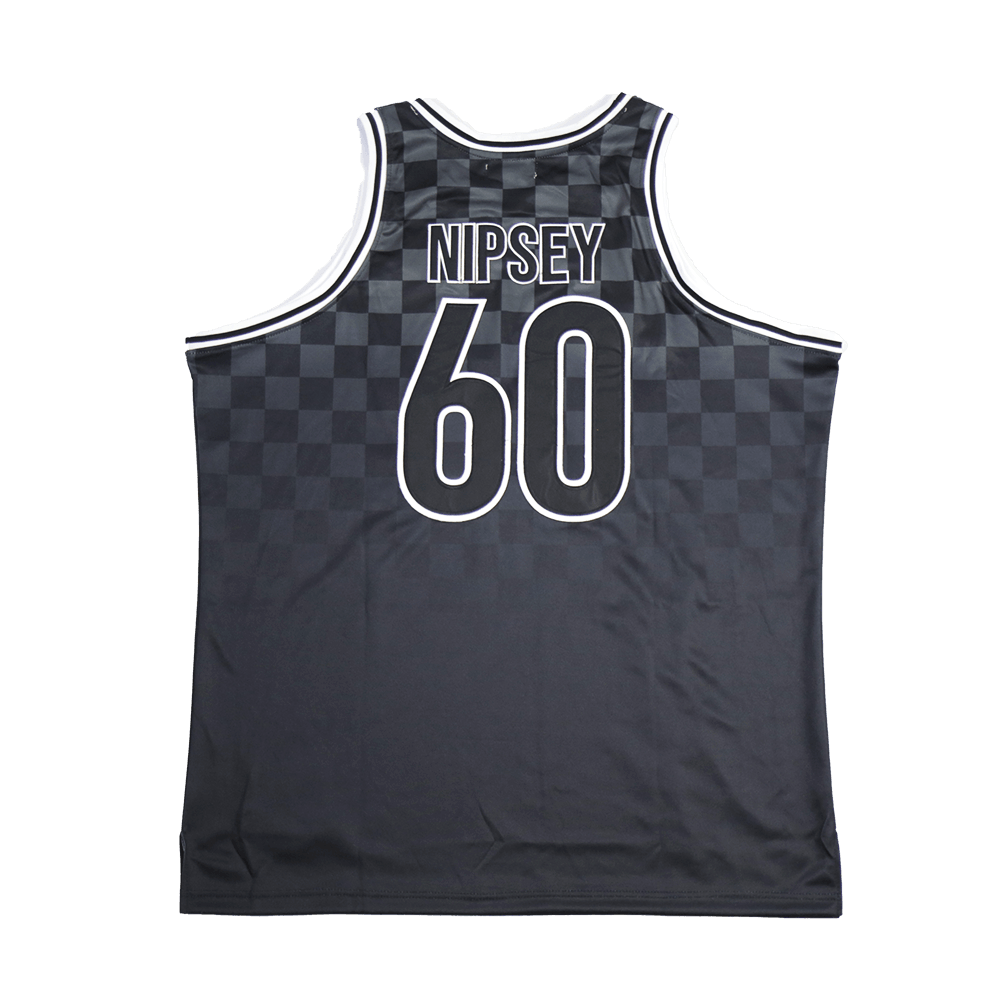 BOOGIE NIPSEY HUSSLE BLACK BASKETBALL JERSEY - Allstarelite.com