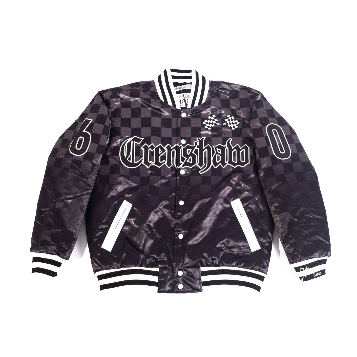 BOOGIE NIPSEY HUSSLE BLACK SATIN JACKET - Allstarelite.com