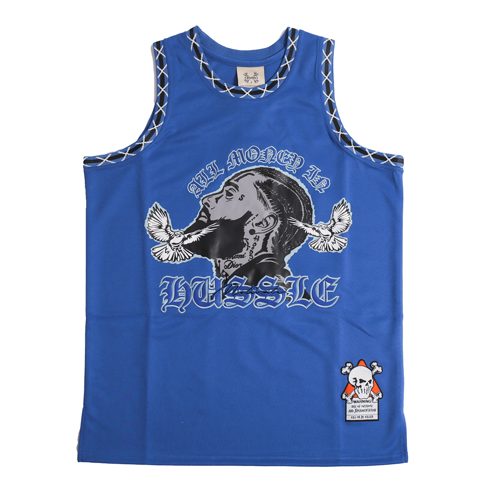 BRAND X ALL MONEY IN ROYAL BASKETBALL JERSEY - Allstarelite.com
