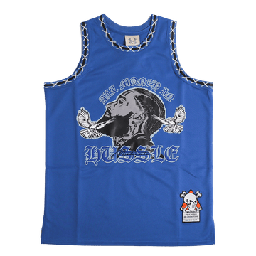 BRAND X ALL MONEY IN YOUTH ROYAL BASKETBALL JERSEY - Allstarelite.com