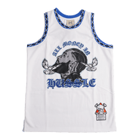 BRAND X ALL MONEY IN YOUTH BASKETBALL JERSEY (WHITE)